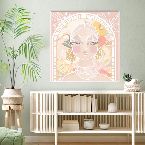 BelleAvenue Soft Benita Framed Canvas Wall Art | Temple & Webster