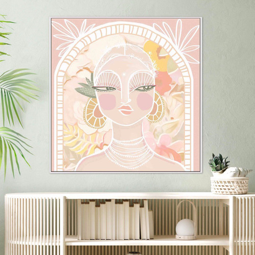 Soft Benita Framed Canvas Wall Art