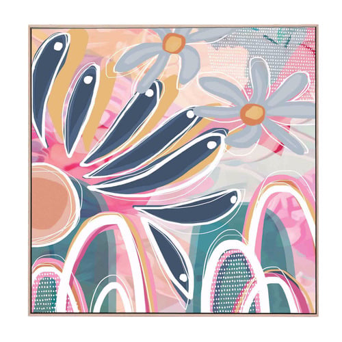 Indra Garden Framed Canvas Wall Art