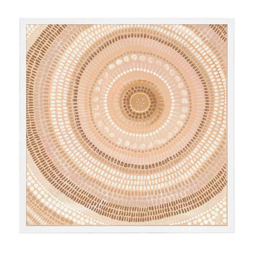 Sand Bands Framed Acrylic Wall Art