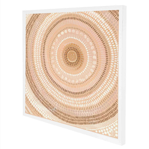 Sand Bands Framed Acrylic Wall Art