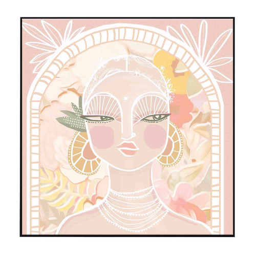 Soft Benita Framed Canvas Wall Art