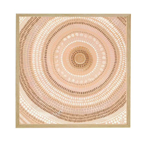 Sand Bands Framed Acrylic Wall Art