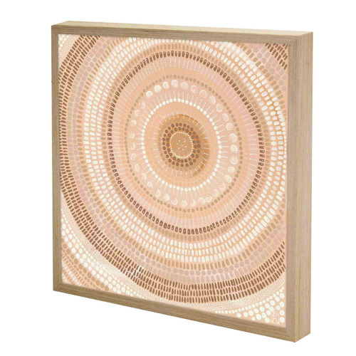 Sand Bands Framed Acrylic Wall Art