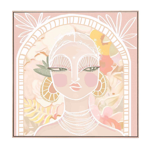 Soft Benita Framed Canvas Wall Art