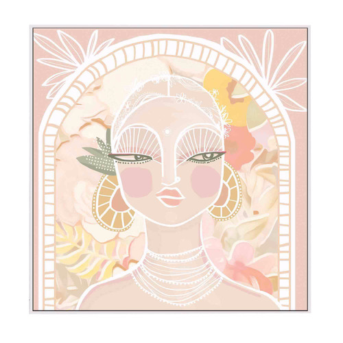 Soft Benita Framed Canvas Wall Art