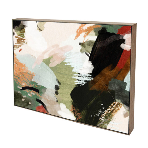 Compass Abstract Framed Canvas Wall Art | Temple & Webster