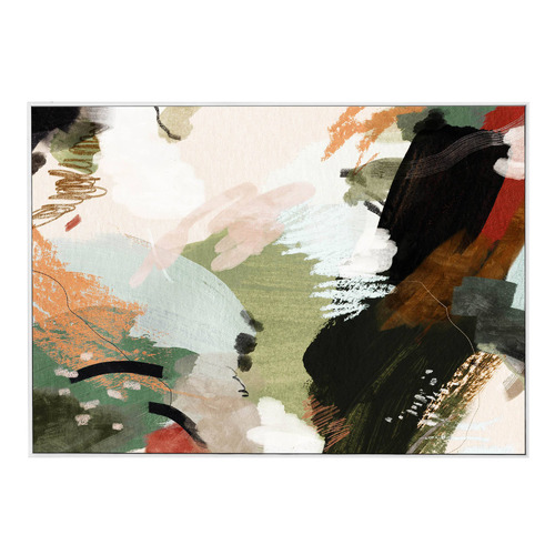 Compass Abstract Framed Canvas Wall Art
