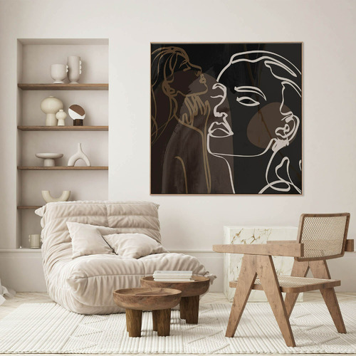 Cocao Muse Framed Canvas Wall Art