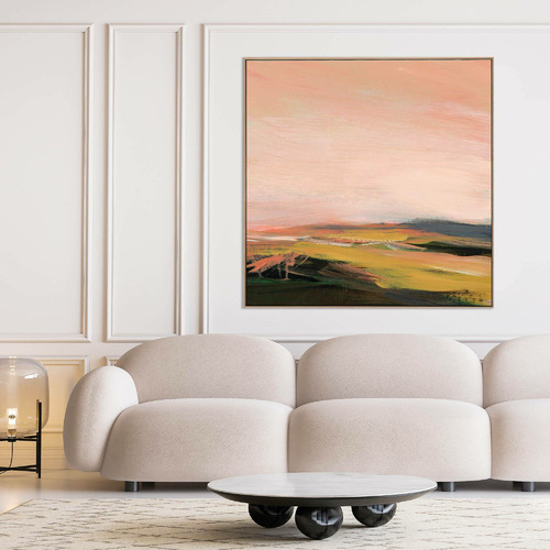 Cyprian Square Framed Canvas Wall Art Temple & ster