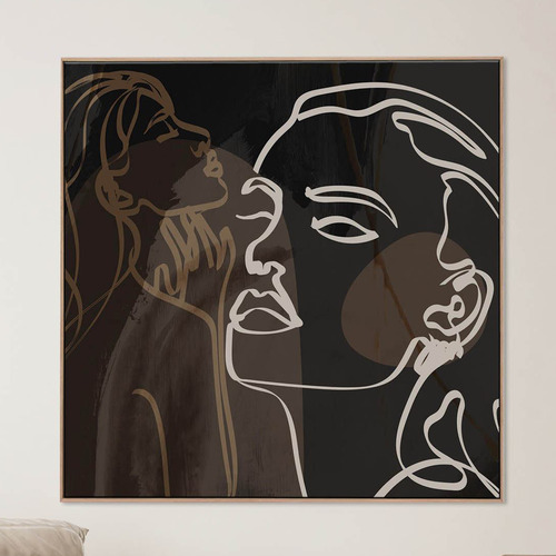 Cocao Muse Framed Canvas Wall Art