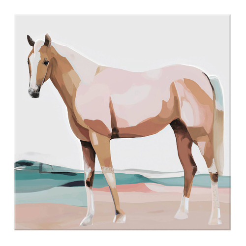 Blush Bronco Canvas Wall Art