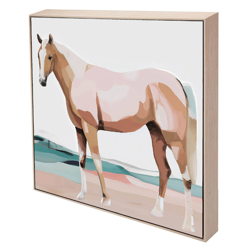 Blush Bronco Canvas Wall Art