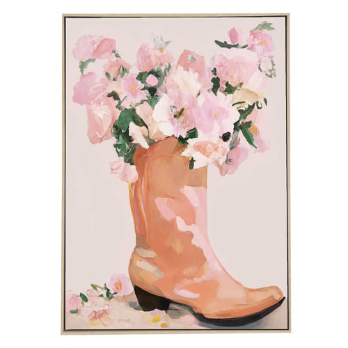 Cowgirl Bouquet Canvas Wall Art