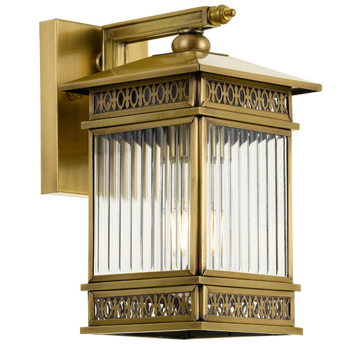 Tezky Brass Outdoor Coach Light Temple & ster