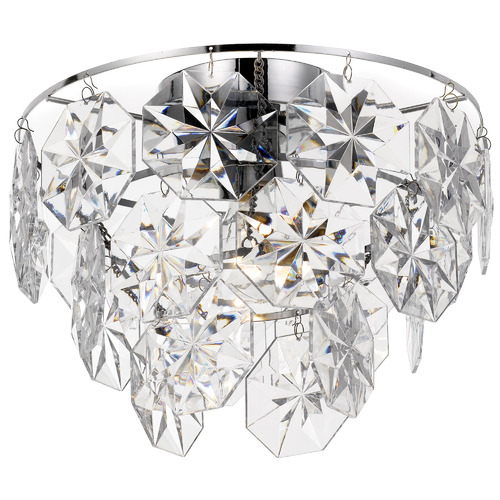 Chrome Alison Metal Batten Fix Ceiling Light