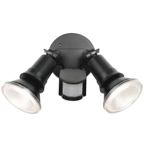 Black Comet 2 Light Floodlight with Sensor