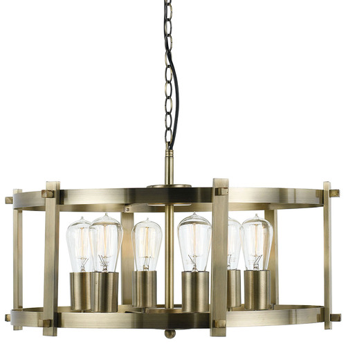 Finley 6:Light Metal Pendant