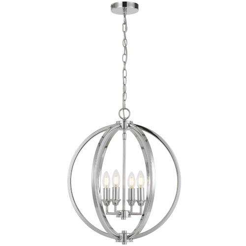 Kendall 4 Light Metal Pendant