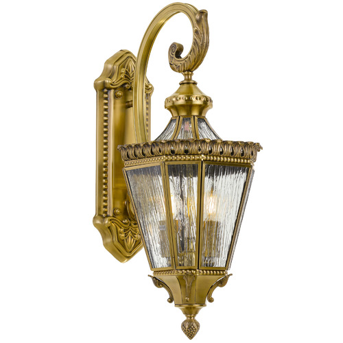 Bright Sea Lighting Scroll Brass Outdoor Coach Light The Build By Temple And Webster