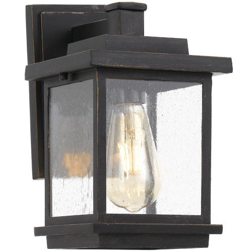 Black Strand Metal Outdoor Coach Light