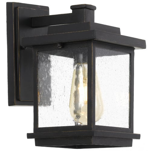 Black Strand Metal Outdoor Coach Light
