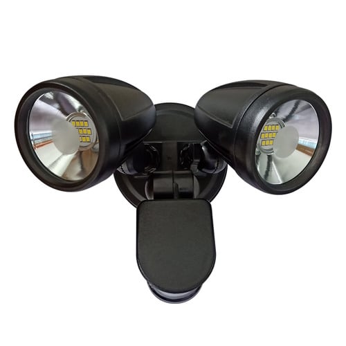 Illume Twin Metal Outdoor Sensor Spotlight