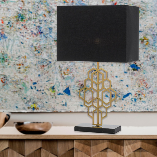 Zuckerberg Marble & Metal Table Lamp
