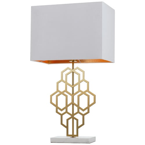 Zuckerberg Marble & Metal Table Lamp