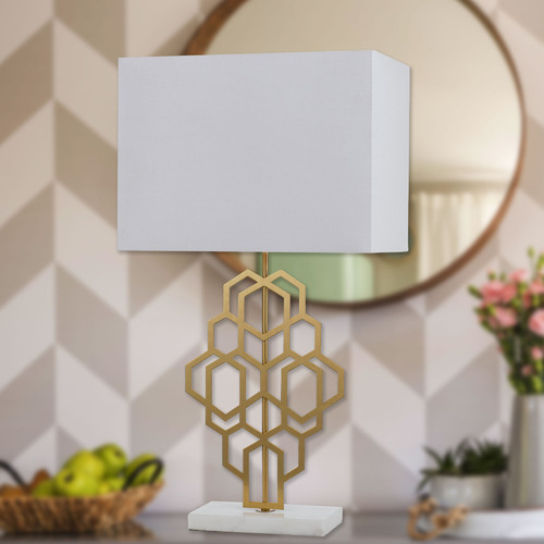 Zuckerberg Marble & Metal Table Lamp
