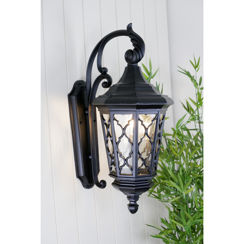 Black Brinley Outdoor Wall Light