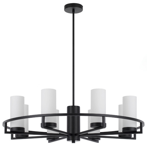 Cassius 8 Light Metal & Glass Pendant