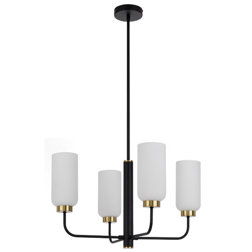 Jaramillo 4 Light Metal & Glass Pendant