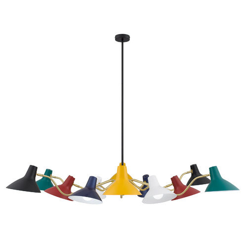 Multi-Coloured Esmee 12 Light Pendant