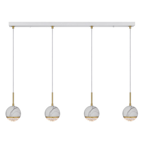 Oneta 4 Light Iron Pendant