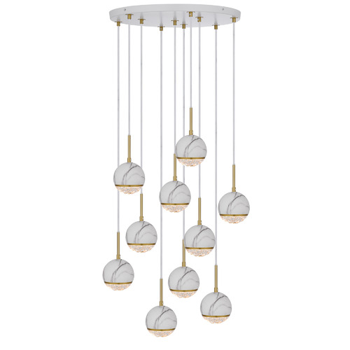 Oneta 10 Light Iron Pendant