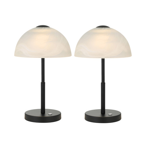 40cm Marla Iron & Glass Touch Table Lamps