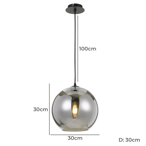 Globe metal store pendant light