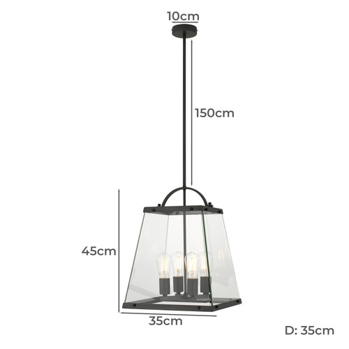 Colair 4 Light Pendant