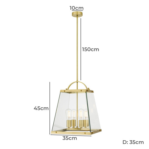 Colair 4 Light Pendant