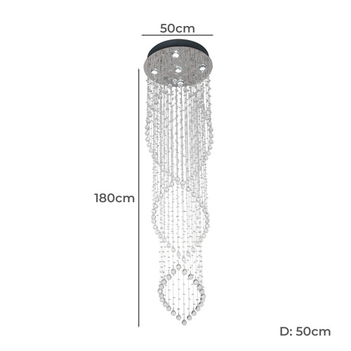 180cm Savina 5 Light Pendant