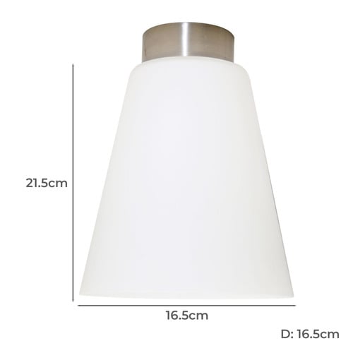 Haly Glass Batten Fix Ceiling Light