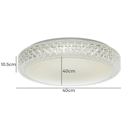 Amelia Tri-Colour LED Oyster Light