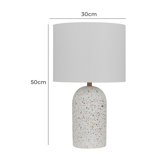 White Flemming Table Lamp