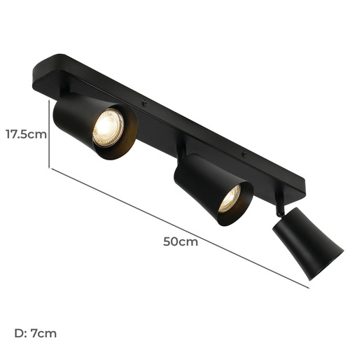 Alvey 3 Light Metal Spotlight