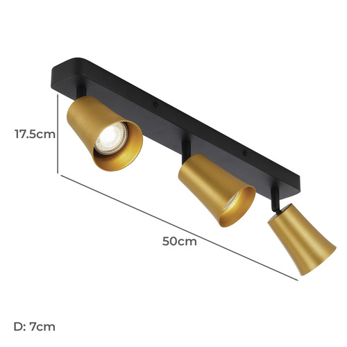 Alvey 3 Light Metal Spotlight