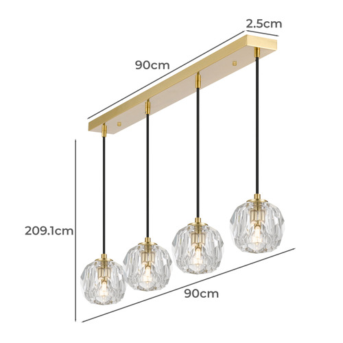 Zaha 4 Light Pendant