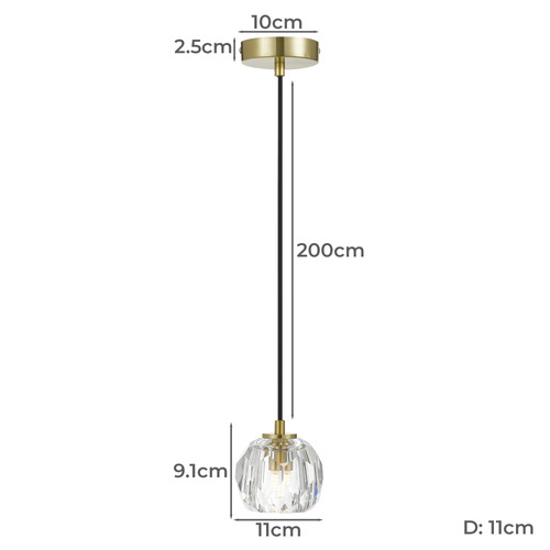 Zaha 1 Light Pendant