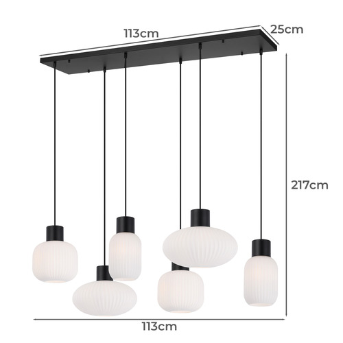 Nevis 6 Light Pendant