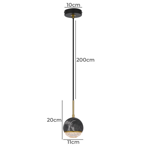 Oneta 1 Light Iron Pendant